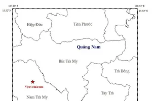 Quảng Nam: Động đất 2,7 độ Richter