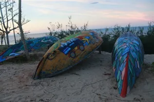 Bộ tranh thuyền thúng 800 triệu đạt kỷ lục Việt Nam 