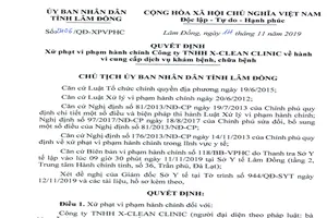 Cơ sở spa bị đình chỉ, phạt 120 triệu vì hoạt động không phép