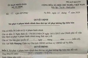 Vụ 3 người trong cabin bị phạt 200 ngàn: Huyện gửi thư xin lỗi