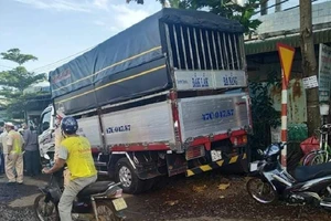 Bị xe tải tông tử vong khi chờ đèn đỏ