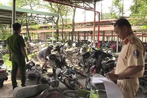 Tiêu hủy, thanh lý hơn 600 chiếc xe máy vi phạm hành chính
