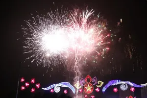 Bình Dương bắn pháo hoa chào mừng sự kiện Horasis