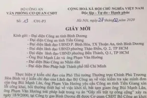 Bộ Công an tổ chức xin lỗi 2 người bị giam trái luật