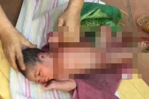 Bé gái sơ sinh bị bỏ rơi khóc thảm thiết trong khu nghĩa địa