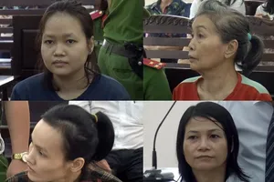 Giám sát chặt an ninh tại phiên xử 4 phụ nữ giết người 