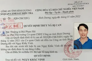 Giám đốc Công ty địa ốc VHO ở Bình Dương bị truy nã tội lừa đảo