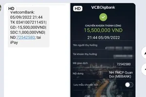 Đôi nam nữ làm giả lệnh chuyển tiền của ngân hàng để lừa đảo ở Bình Dương