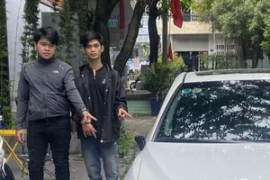 Bình Dương: Hai thanh niên bẻ hàng loạt gương chiếu hậu bị bắt