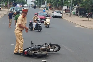 Bình Phước: 2 xe máy tông nhau, 1 người chết, 3 người bị thương 