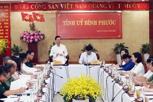 Chủ tịch nước Võ Văn Thưởng làm việc với tỉnh Bình Phước