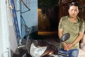 Vừa trộm được xe, định tẩu tán thì bị bắt