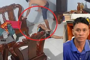 Cha dượng đánh đập dã man bé trai trong clip bị công an mời làm việc