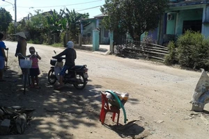 Dân bức xúc chặn xe chở vật liệu thi công đường cao tốc