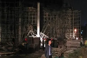 Vụ sập giàn giáo: Chỉ còn hai người đang nằm viện