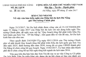 Sở Du lịch Đà Nẵng phản pháo 'tâm thư' cứu Sơn Trà 