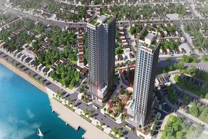 Khởi công tòa tháp đôi 31 tầng nổi ven sông Hàn