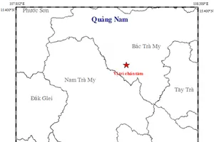 Trong 1 giờ, Quảng Nam xảy ra liên tiếp 4 trận động đất