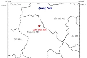 Quảng Nam xảy ra 2 trận động đất liên tiếp