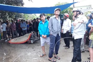 Dây điện hạ thế đứt làm chết người đi đường