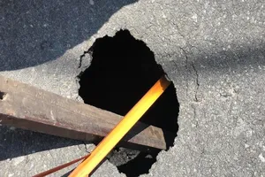 'Hố tử thần' xuất hiện ngay trung tâm Đà Nẵng