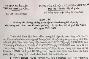 Đà Nẵng thành lập đội cơ động phòng, chống virus Corona