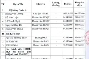 Mức lương của lãnh đạo Công ty cấp thoát nước Quảng Ngãi