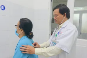 Nữ bệnh nhân có phổi biệt lập trong phổi.