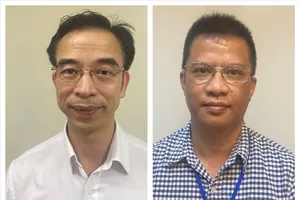 Cựu Giám đốc Bệnh viện Tim Hà Nội Nguyễn Quang Tuấn và Nguyễn Đức Đảng, Chủ tịch Hội đồng quản trị Công ty Hoàng Nga 