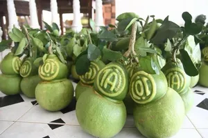 'Cháy hàng' bưởi hồ lô tạo hình Tài Lộc