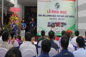 Hơn 100 cơ thủ tranh cúp vô địch tại giải bida báo chí ĐBSCL