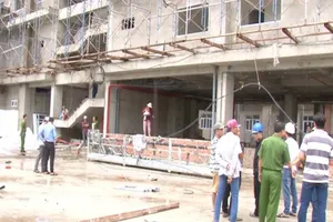 Trượt chân ở công trình bệnh viện, 1 công nhân tử vong