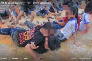 Hiệu trưởng lên tiếng vụ học sinh chơi trò phản cảm 