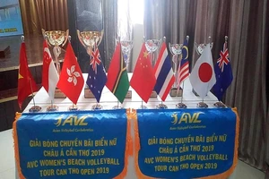 11 quốc gia tranh tài giải bóng chuyền bãi biển nữ châu Á
