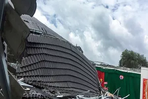 Đơn vị thi công nói về vụ sập mái hội trường thị trấn Ngã Sáu