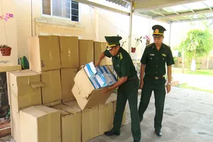 Bắt vụ buôn lậu khẩu trang bằng đường thủy sang Campuchia