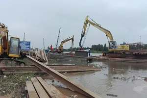 Ảnh minh họa thi công công trình xây dựng. Ảnh: HẢI DƯƠNG