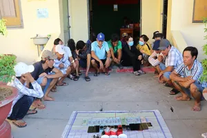 Triệt phá điểm lắc tài xỉu trăm triệu ở An Giang