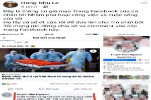 Vợ cũ lấy hình vợ mới lập Facebook viết sai về dịch COVID-19