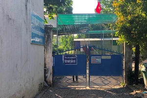 Trường THPT Vĩnh Xương, nơi xảy ra sự việc. Ảnh: Zing