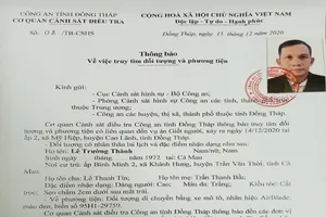 Lê Trường Thành. Ảnh: CACC