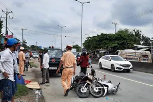 Hiện trường vụ tai nạn. Ảnh: HD