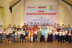 150 suất học bổng tiếp sức cho học sinh ở Tiền Giang