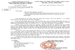 An Giang: Gia hạn thời gian cách ly y tế tập trung