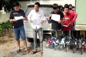 Bắt nhóm thanh thiếu niên đua xe trái phép ở An Giang