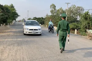 Chốt kiểm soát phương tiện phòng chống dịch COVID-19 tại An Giang