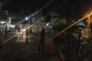 Khu vực bệnh viện đa khoa Sa Đéc. Ảnh: HD