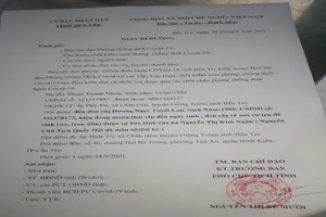 Thanh niên dùng giấy đi đường giả 'đón con dâu' nguyên chủ tịch Quốc hội