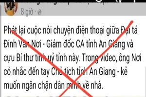 Giám đốc Công an An Giang nói về đoạn ghi âm lan truyền trên mạng