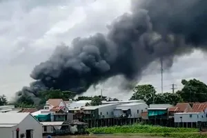 Lửa thiêu rụi 3 căn nhà ở An Giang